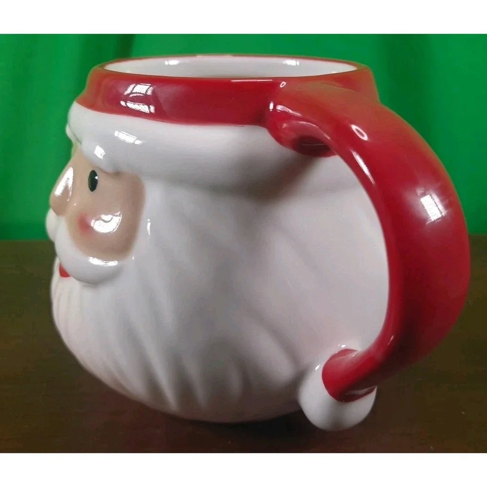 Santa Claus Rosie Cheeks Face Figural‎ Mug 17oz Target Wondershop Christmas 2024